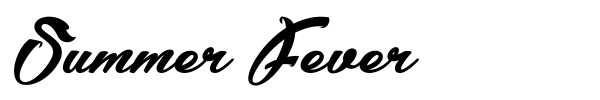 Summer Fever font preview